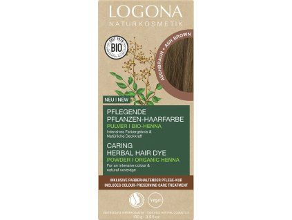 Logona Prášková farba na vlasy ASH BROWN