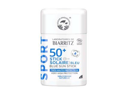 BIO stick tónovací SPF50+ SPORT modrý